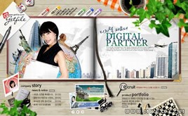 多彩網(wǎng)頁模板86663