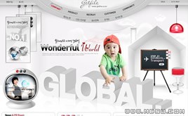 可愛兒童公司網(wǎng)站網(wǎng)頁模板_86965