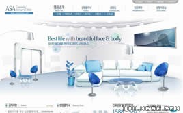 藍(lán)色網(wǎng)站模板87721