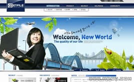 藍(lán)色網(wǎng)站模板87744