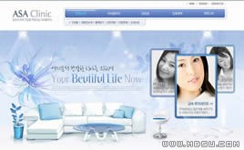 藍(lán)色網(wǎng)站模板87760