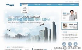 藍(lán)色網(wǎng)站模板87842