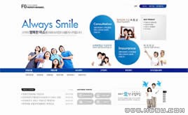 藍(lán)色網(wǎng)頁(yè)模板87866