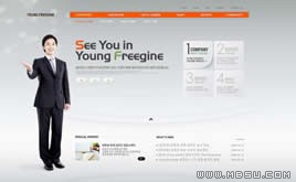 藍色網(wǎng)頁模板87867