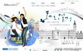 藍(lán)色網(wǎng)站模板87911