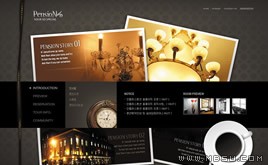 棕色網(wǎng)站模板88406