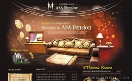 棕色網(wǎng)站模板88455