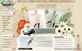 棕色女裝商城網(wǎng)頁模板_88529