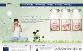 綠色網(wǎng)頁(yè)模板88068