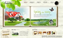 綠色網(wǎng)頁(yè)模板88083