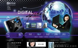 網(wǎng)頁模板_黑色_編號012