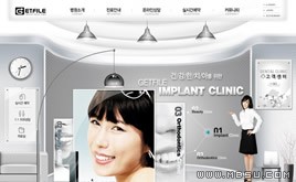 淡雅護(hù)膚品網(wǎng)頁(yè)模板_87315