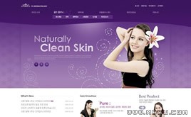 網(wǎng)頁模板_紫色_編號027