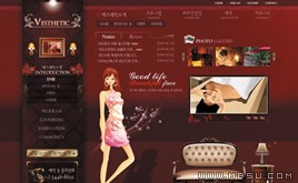 紅色網(wǎng)頁模板88578