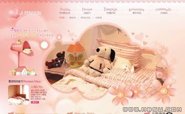 粉紅色家居網(wǎng)站網(wǎng)頁(yè)模板_88597