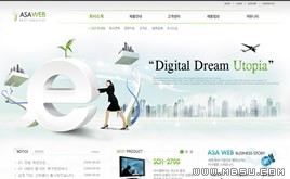 白色網(wǎng)站模板87028