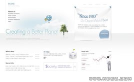 白色網(wǎng)站模板87098