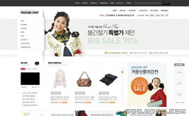 黑白簡(jiǎn)約商城網(wǎng)站模板87144