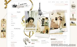 素雅韓國風(fēng)女裝商城網(wǎng)頁模板_87177