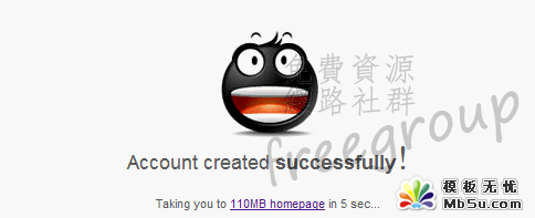 Account created successfully!