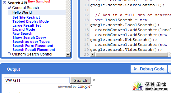 Google AJAX Search API 