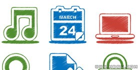 多彩簡(jiǎn)潔PNG圖標(biāo)素材