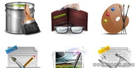 高清藝術(shù)家圖標(biāo)素材