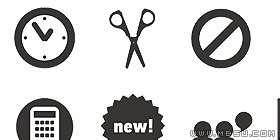 灰色簡潔PNG圖標(biāo)集