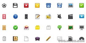 一套精美的網(wǎng)頁常用小圖標(biāo)素材
