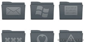 石墨風(fēng)格文件夾圖標