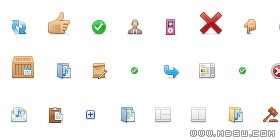 fugue風格網(wǎng)站常用小圖標