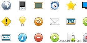 一套精美的網(wǎng)站小圖標(biāo)PNG格式