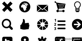 30個免費黑色PNG圖標素材