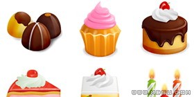 美食甜品PNG圖標(biāo)素材