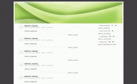 靜色.綠Green模板