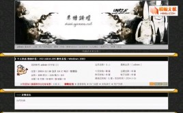 動(dòng)網(wǎng)論壇簡約黑模板