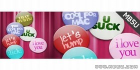 精美多彩圓角徽章PNG圖標(biāo)素材包