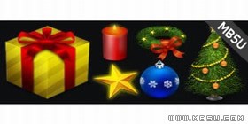 圣誕節(jié)主題PNG圖標(biāo)素材包