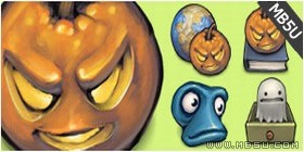 另類風(fēng)格萬圣節(jié)主題電腦PNG圖標(biāo)素材包