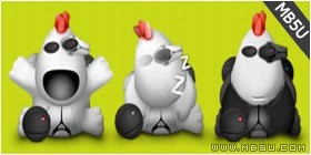 robolino系列可愛卡通怪獸PNG圖標素材包