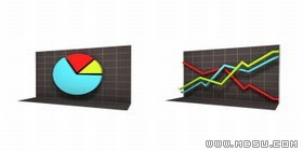 高清圖表曲線PNG圖標素材