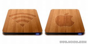 高清木紋蘋果硬盤PNG圖標(biāo)素材