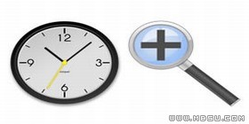 鉛筆,放大鏡和時(shí)鐘PNG圖標(biāo)素材