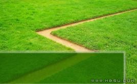 春天草地ppt模板下載