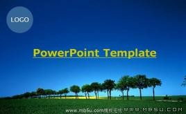 藍(lán)天綠地PPT模板