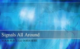 精美地球背景PPT模板