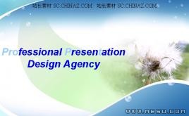 蒲公英飛翔PPT模板