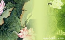 經(jīng)典荷花PPT模板下載