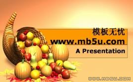 水果蔬菜PPT模板下載