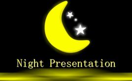 夜色背景PPT模板下載